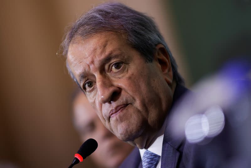 Brazil's Liberal Party President Valdemar Costa Neto attends a news conference in Brasilia