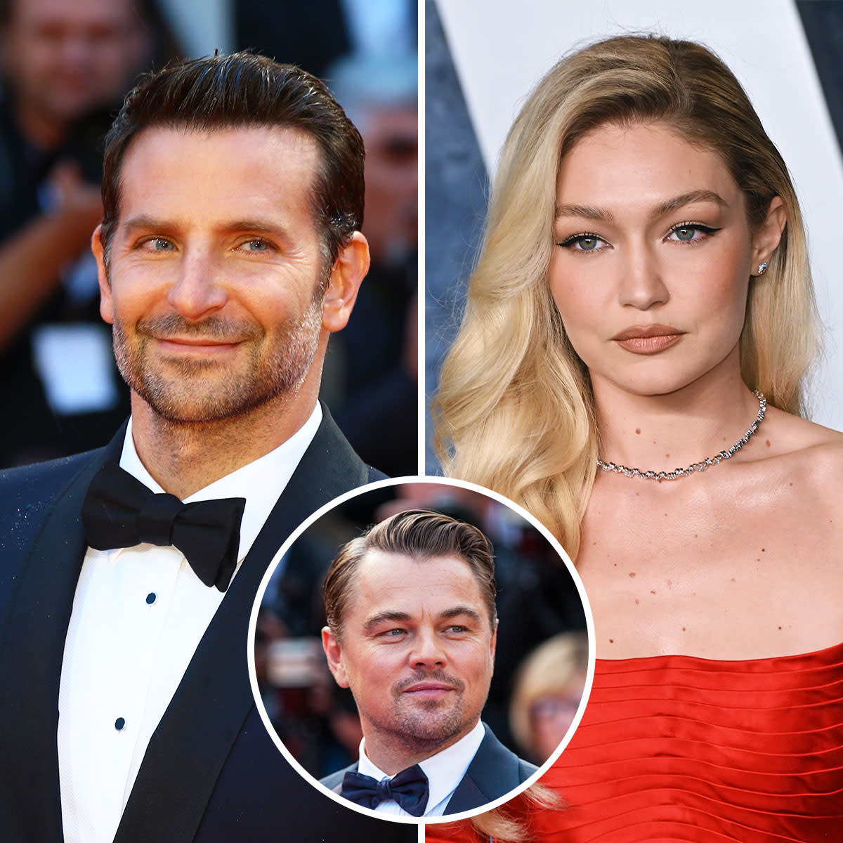 Bradley Cooper Gigi Hadid Leonardo DiCaprio insert