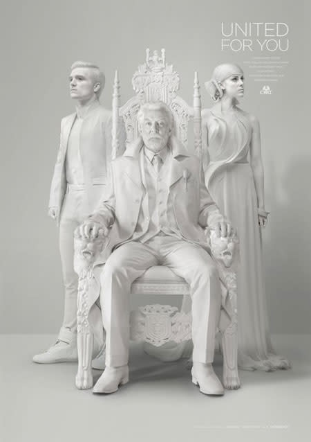 <em>The Hunger Games: Mockingjay - Part 2</em> is coming, and if the film's new poster is any indication, it's gearing up to be the darkest, grittiest installment in the franchise. In the ominous new one-sheet, a marble statue of the villainous President Snow (Donald Sutherland) lays in crumbled ruins, with his decapitated stone head resting at his feet. Behind the gristly destruction is the iconic Mockingjay symbol, sprayed on the wall in blood-red paint. Down with the Capitol! Check out the all-new official poster for #MockingjayPart2 & #UNITE at http://t.co/ILbKFF3L06! pic.twitter.com/iQVFnjSLwF— Mockingjay - Part 2 (@TheHungerGames) June 1, 2015 Clearly, the open rebellion incited in <em>Mockingjay - Part 1</em> is going to take its toll on the entire nation of Panem, and if the rebels have any say in it, Snow won't escape the wave of devastation. <strong>WATCH: 'Hunger Games: Mockingjay – Part 2' Turns Up the Heat in First Fiery Teaser </strong> This isn't the first time we've seen this cold, marble statue of the tyrannical ruler. A poster released for <em>Mockingjay - Part 1 </em>featured the statue, still intact, flanked by marble versions of Peeta Mellark (Josh Hutcherson) and Johanna Mason (Jena Malone). Lionsgate <em>The Hunger Games: Mockingjay - Part 2</em> is the last installment in the massively successful franchise, and it’s set to wrap up the violent, social revolution sparked by Katniss Everdeen (Jennifer Lawrence) in the first film. <strong>PHOTOS: Jennifer Lawrence's 'Hunger Games' Premiere Looks: A Comprehensive Guide </strong> <em>Mockingjay - Part 2</em> is set to explode into theaters Nov. 20. For a look at other can't-miss movies we're super excited to watch this year check out the video below. <em><strong> Follow Zach Seemayer on Twitter @ZachSeemayer</strong></em>
