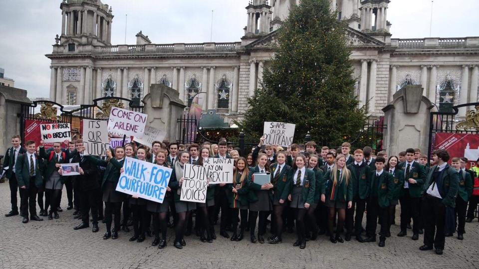 <p>Pupils from schools including Lagan College, Wellington College, Methody College and Our Lady and St Patrick’s College Knock took part</p>