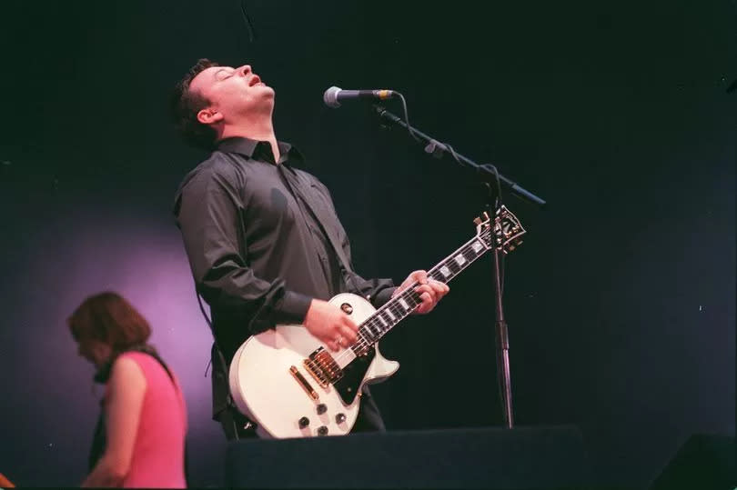 James Dean Bradfield on stage at the Millennium Stadium -Credit:Western Mail and Echo