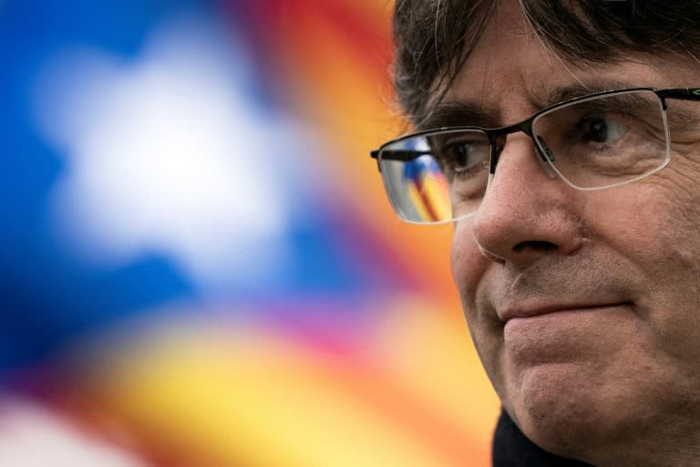 Carles Puigdemont has been a lifelong supporter of independence for Spain's northeastern region of Catalonia (Kenzo TRIBOUILLARD)