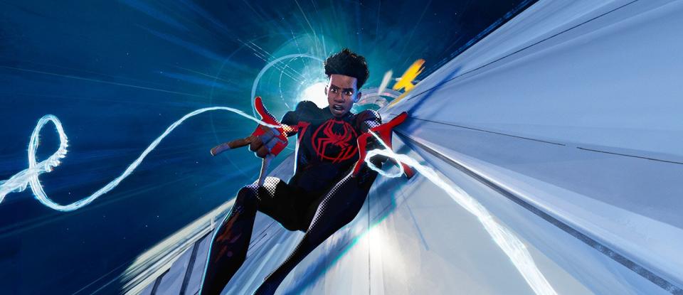 Spider-Man/Miles Morales (Shameik Moore) in Columbia Pictures and Sony Pictures Animations’ SPIDER-MAN™: ACROSS THE SPIDER-VERSE