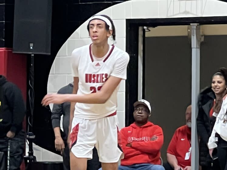 Devin Williams finished with 20 points and 11 rebounds for Corona Centennial in win over Sherman Oaks Notre Dame.