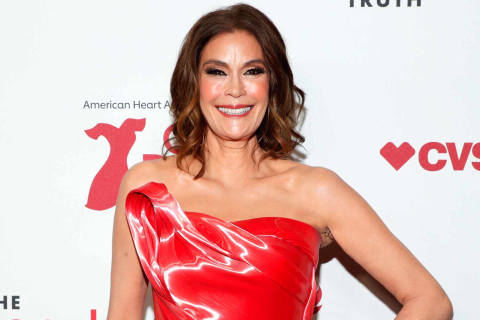 <p>Astrid Stawiarz/Getty</p> Teri Hatcher at The American Heart Association