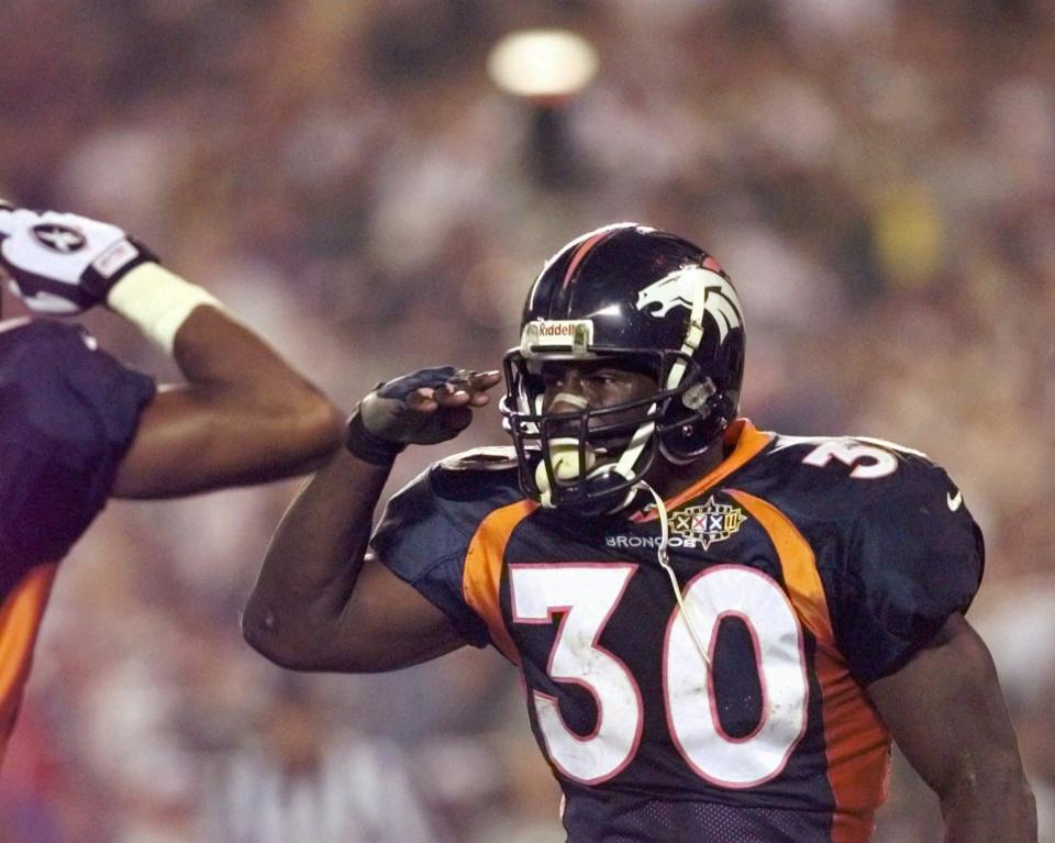 Terrell Davis won Super Bowl XXXII MVP, helping the Broncos win their first championship. (AP)