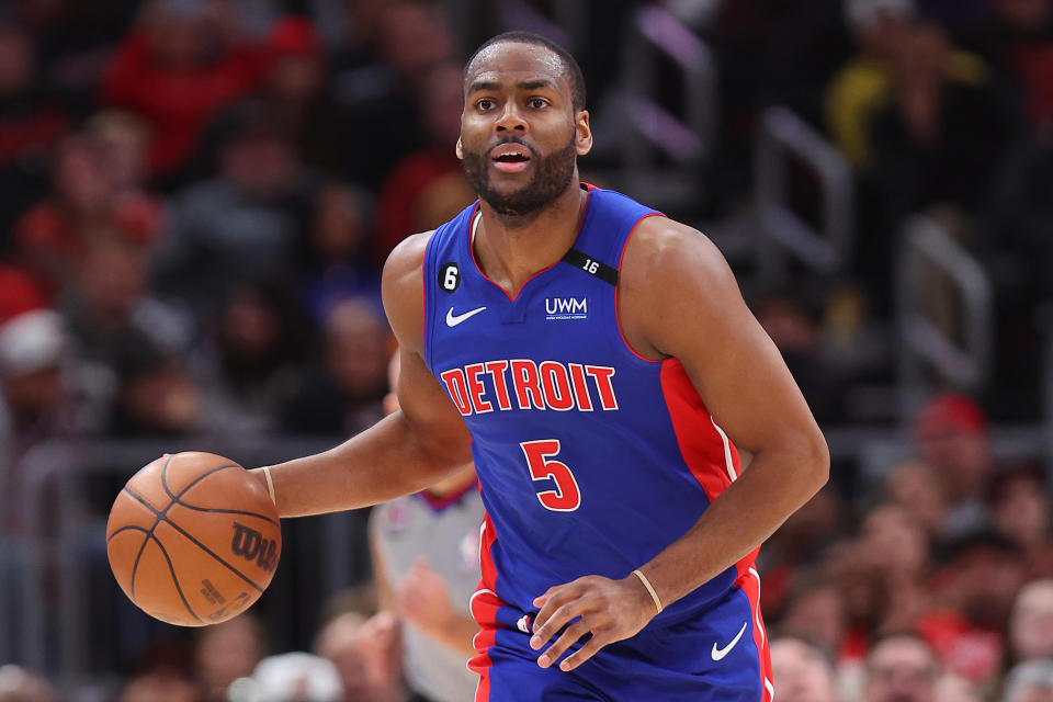 Alec Burks #5 of the Detroit Pistons has fantasy value