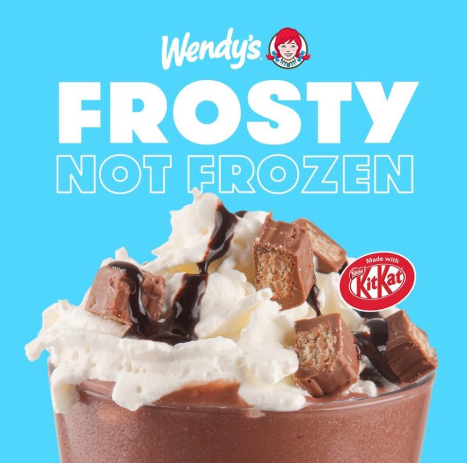 A KitKat flavored Wendy’s frosty sold outside of the U.S. has stateside customers irked. Instagram/Wendy's