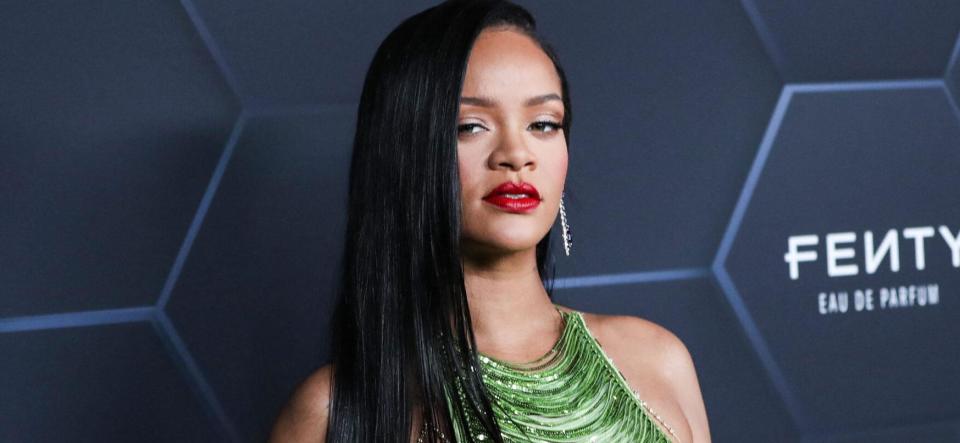 Rihanna Gives Birth To First Baby with A$AP Rocky. Rihanna and A$AP Rocky officially welcomed their first child together on May 13, multiple outlets have confirmed. The singer has reportedly given birth to a baby boy in Los Angeles. HOLLYWOOD, LOS ANGELES, CALIFORNIA, USA - FEBRUARY 11: Barbadian singer Rihanna (Robyn Rihanna Fenty NH) wearing The Attico arrives at the Fenty Beauty And Fenty Skin Celebration Hosted By Rihanna held at Goya Studios on February 11, 2022 in Hollywood, Los Angeles, California, United States. 19 May 2022 Pictured: Rihanna, Robyn Rihanna Fenty NH. Photo credit: Xavier Collin/Image Press Agency / MEGA TheMegaAgency.com +1 888 505 6342 (Mega Agency TagID: MEGA859458_006.jpg) [Photo via Mega Agency]