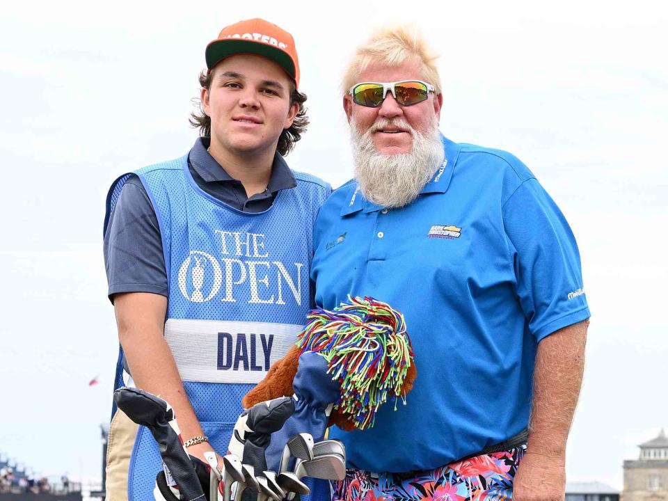 Ross Kinnaird/Getty John Daly (left) and his son John Daly II in July 2022