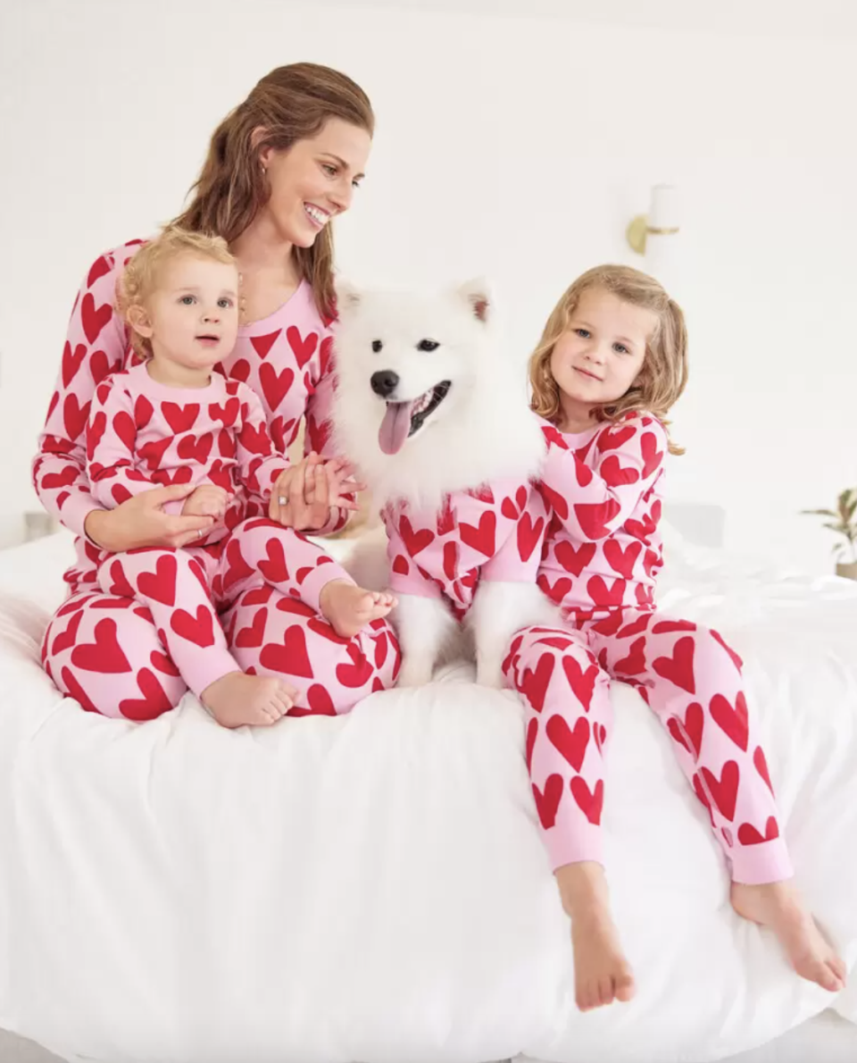 Hearts on Hearts Matching Mommy & Me Pajamas