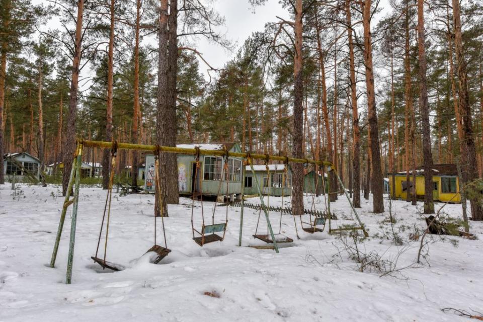 An abandonded summer camp, Pripyat, Chernobyl. Graham Harries/Shutterstock