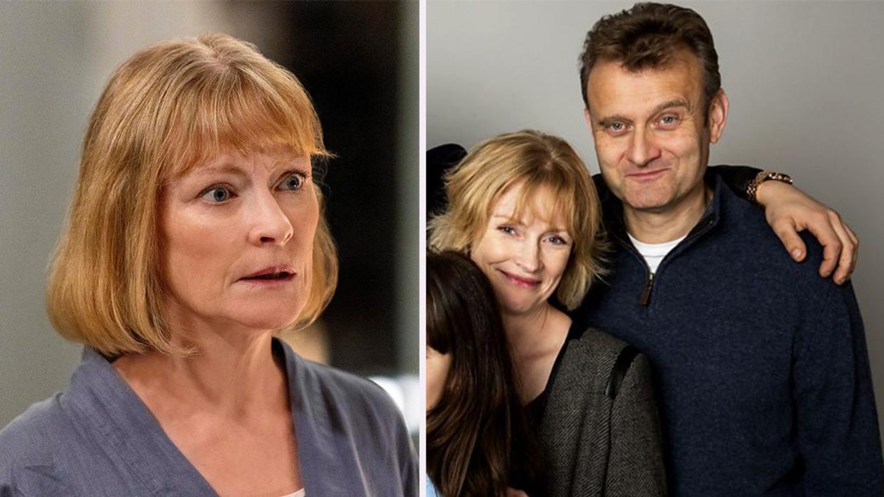 Claire Skinner, Hugh Dennis split image