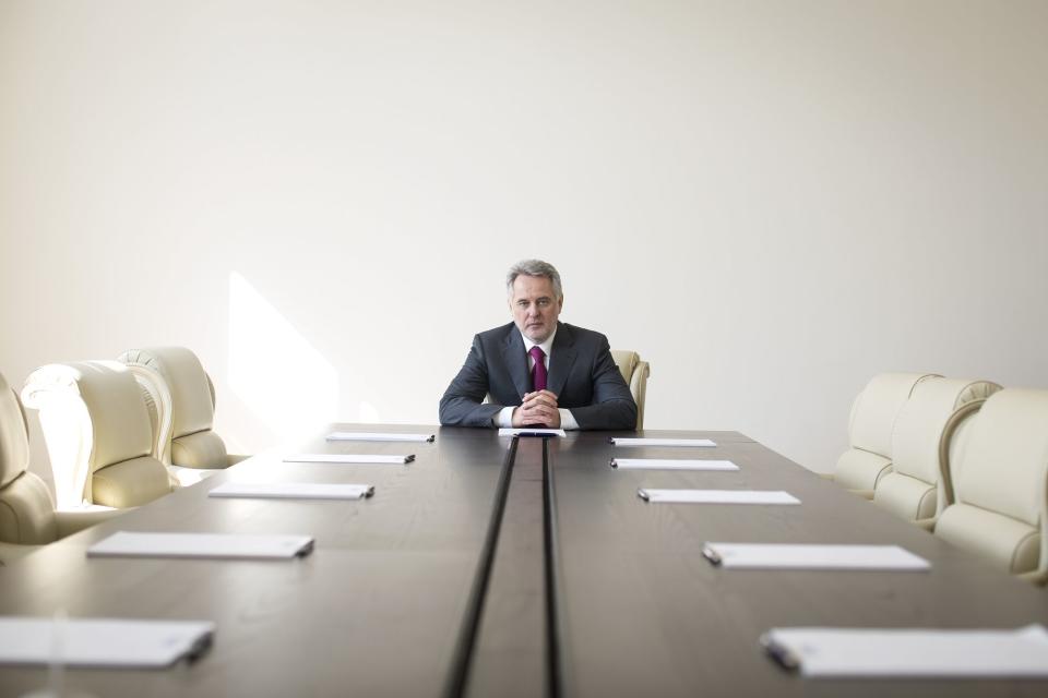 Dmytro Firtash poses for a photograph inside the Group DF offices following a Bloomberg Television interview in Vienna, Austria, on Monday, March 14, 2016. (Photo: Simon Dawson/Bloomberg via Getty Images)