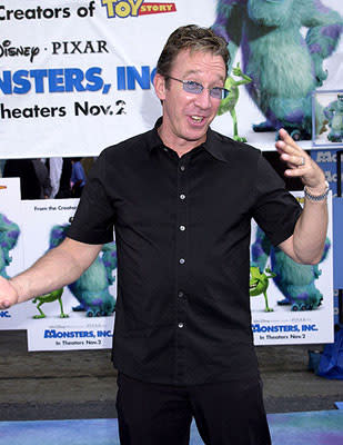  Premiere: <a href="/movie/contributor/1800021848" data-ylk="slk:Tim Allen;elm:context_link;itc:0;sec:content-canvas" class="link ">Tim Allen</a> at the Hollywood premiere of <a href="/movie/1804090611/info" data-ylk="slk:Monsters, Inc.;elm:context_link;itc:0;sec:content-canvas" class="link ">Monsters, Inc.</a> - 10/28/2001<br><span>Photo: <a href="http://www.wireimage.com" rel="nofollow noopener" target="_blank" data-ylk="slk:Gregg DeGuire/Wireimage.com;elm:context_link;itc:0;sec:content-canvas" class="link ">Gregg DeGuire/Wireimage.com</a></span>