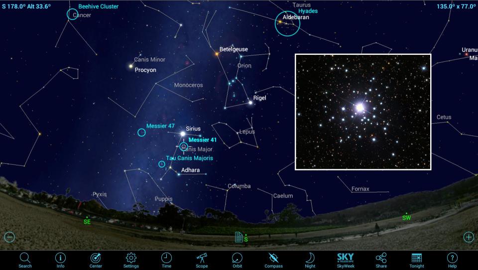 How to View Beautiful Open Star Clusters Using Mobile Apps