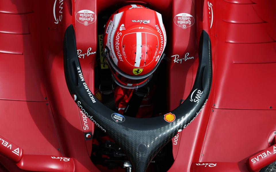 Charles Leclerc of Monaco driving (16) the Ferrari F1-75 stops in the Pitlane during practice ahead of the F1 Grand Prix of Emilia Romagna at Autodromo Enzo e Dino Ferrari - Alex Pantling - Formula 1 