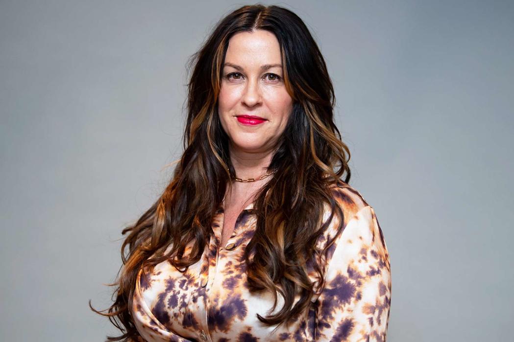27 February 2020, Bavaria, Munich: Alanis Morissette, Canadian singer, recorded at a press event.