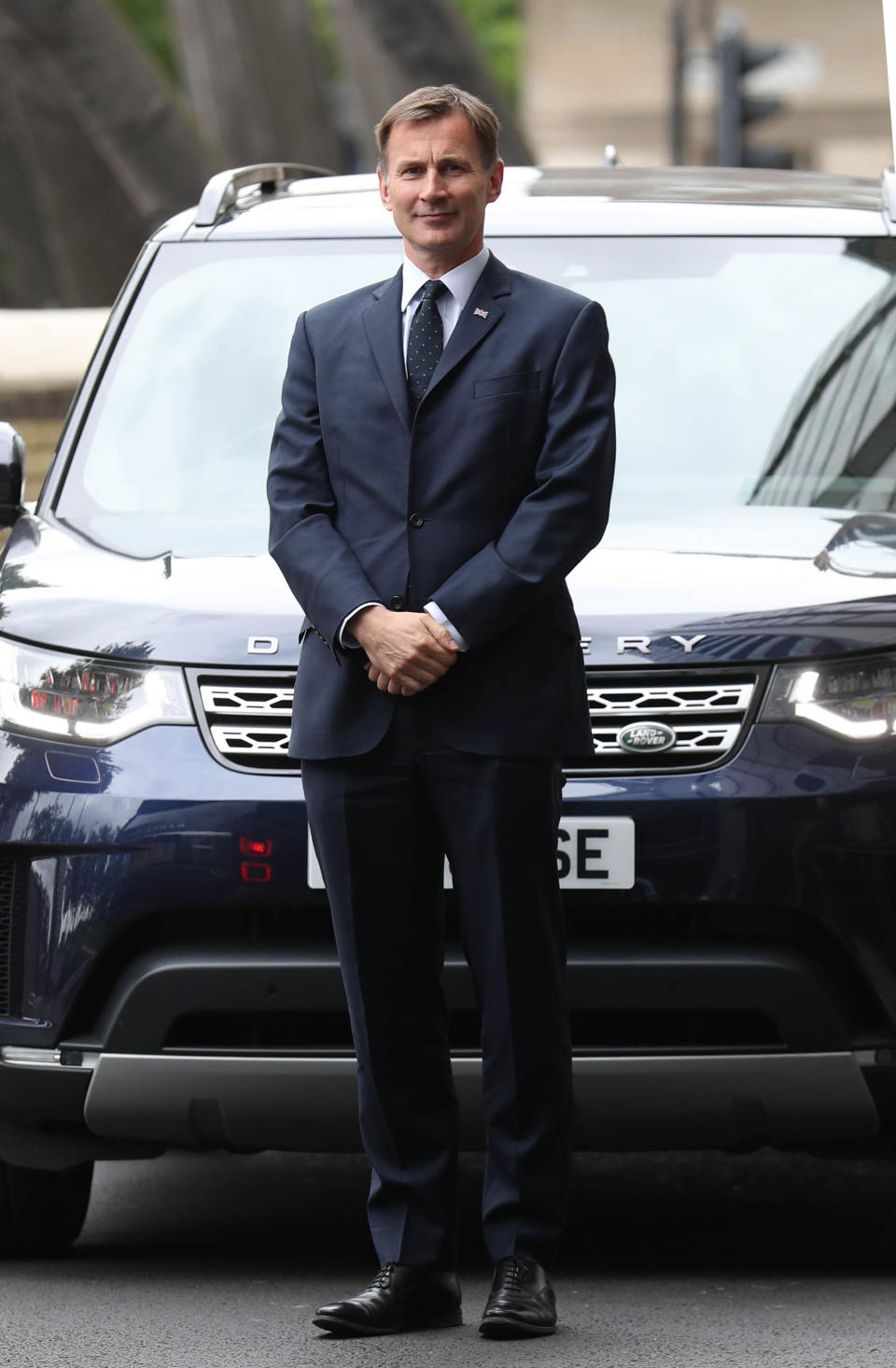 Conservative party leadership contender Jeremy Hunt arriving for the Conservative National Convention meeting at the Park Plaza Riverbank Hotel, central London.