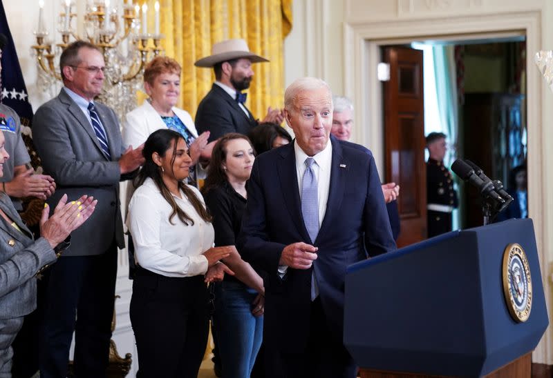 U.S. President Biden hosts White House event to celebrate the anniversary of the 2022 Inflation Reduction Act legislation in Washington
