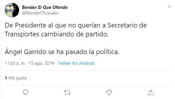 Críticas a Ángel Garrido tras irse del PP a Ciudadanos y ser ahora consejero de Díaz Ayuso