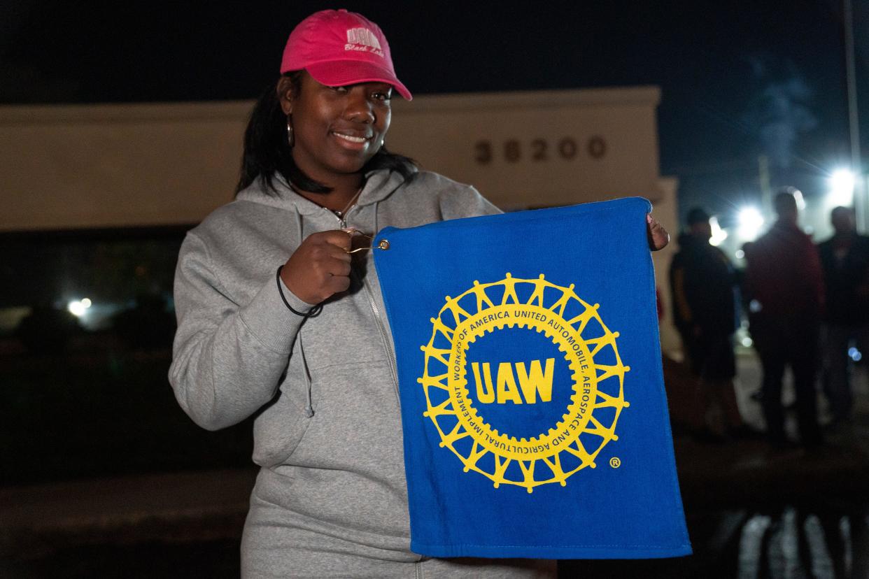 Charmaine Sanderfield, 34, of Canton, a worker at the Ford Michigan Assembly Plant.