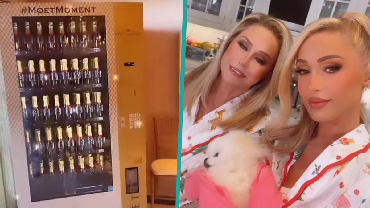 PIC: Paris Hilton Shows Off Mom Kathy's $38K Vending Machine