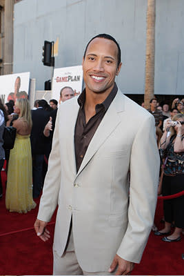 Dwayne 'The Rock' Johnson at the Los Angeles premiere of Walt Disney's The Game Plan