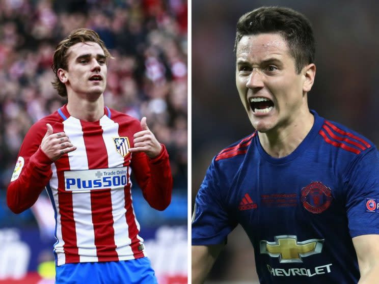 Antoine Griezmann and Ander Herrera