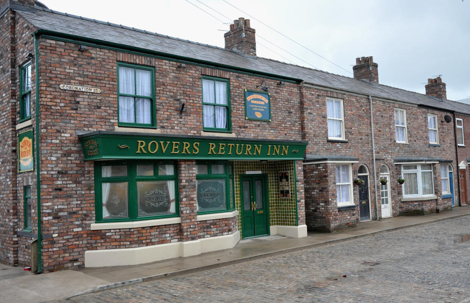 General View of the Rovers Return Inn at the new Coronation Street set on November 29, 2013 in Manchester, England.  (Photo by Richard Martin-Roberts/Getty Images)