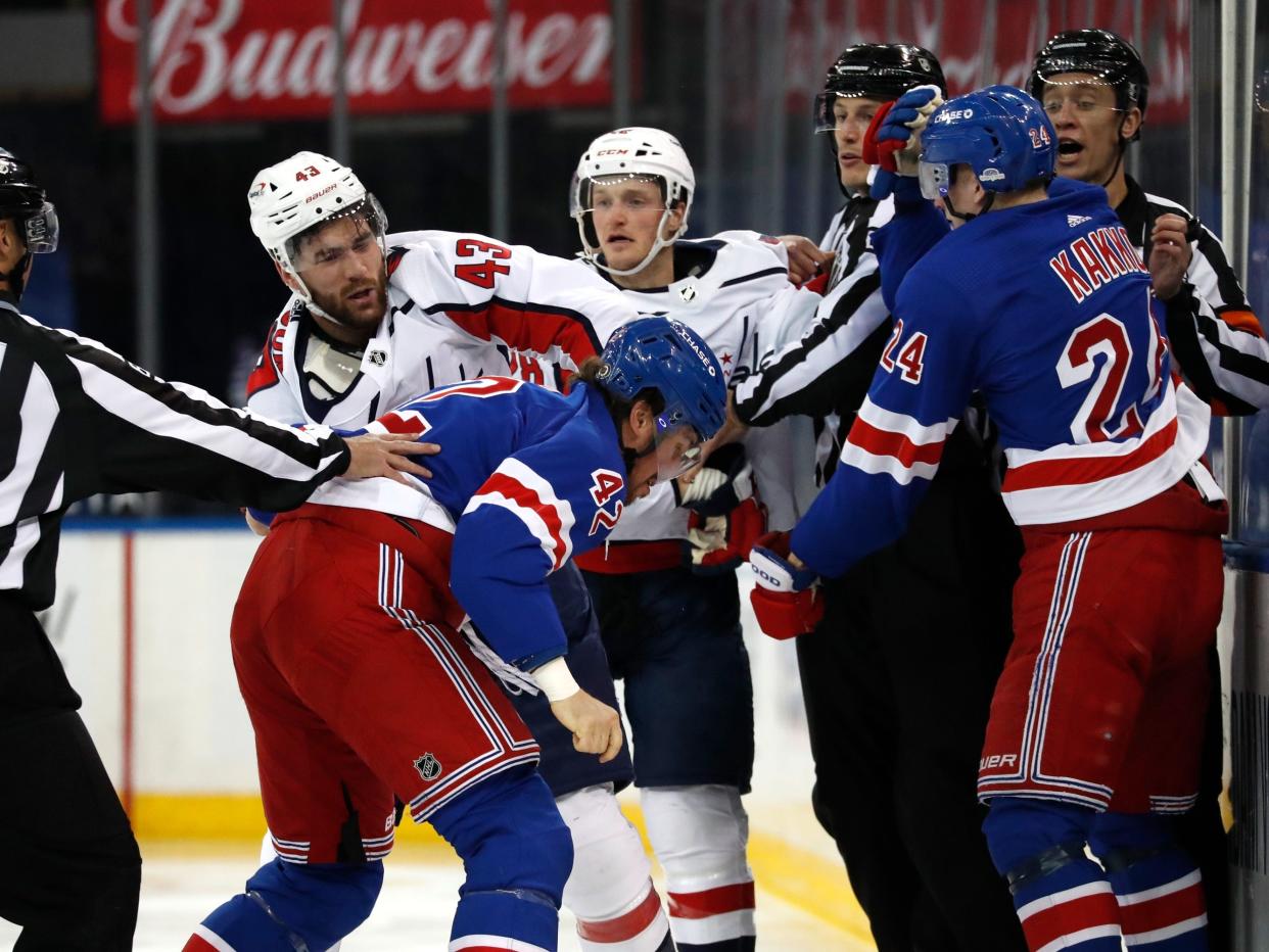 New York Rangers and Washington Capitals game