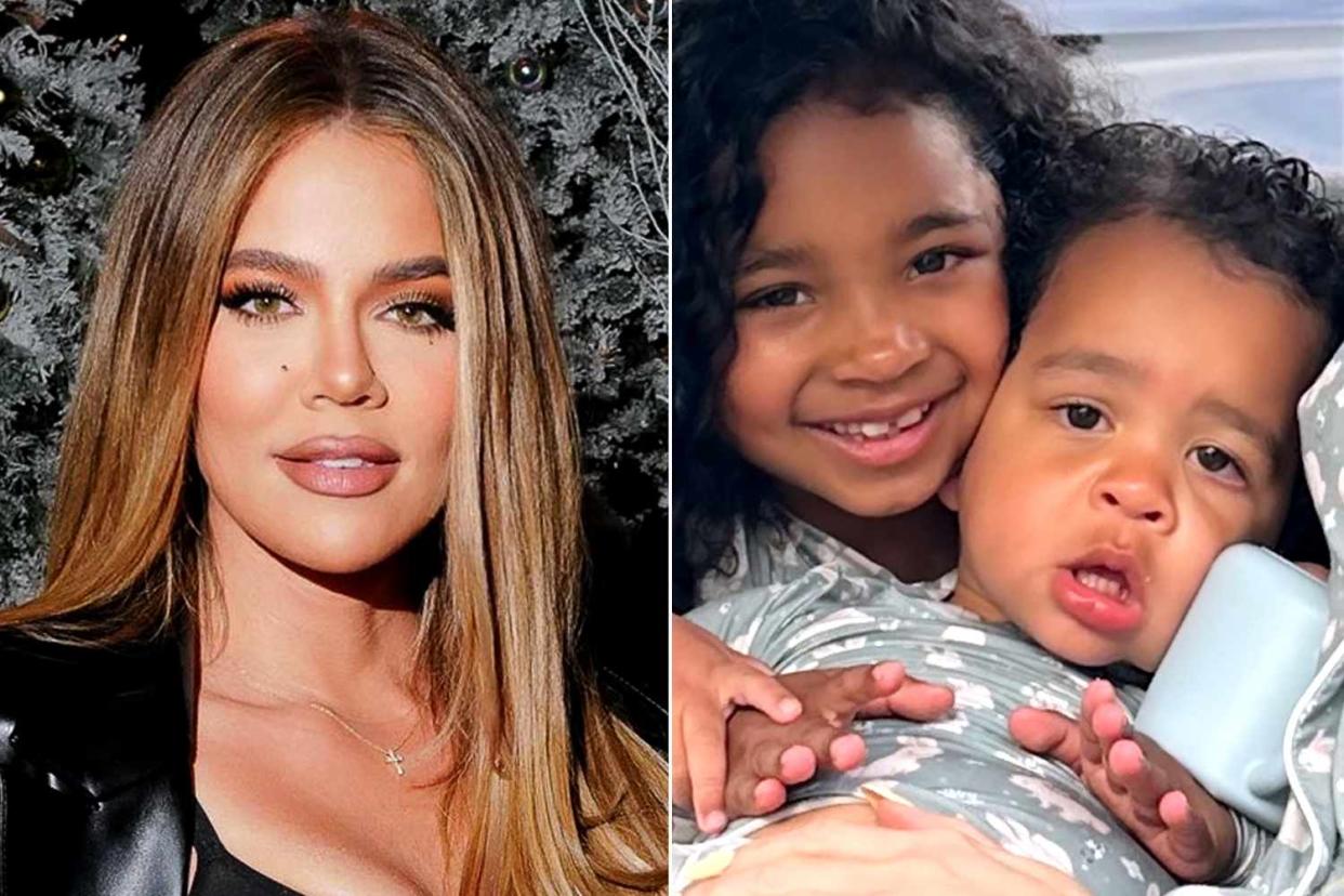 <p>Sansho Scott/BFA.com/Shutterstock; Khloe Kardashian/Instagram</p> Khloé Kardashian and her children True and Tatum