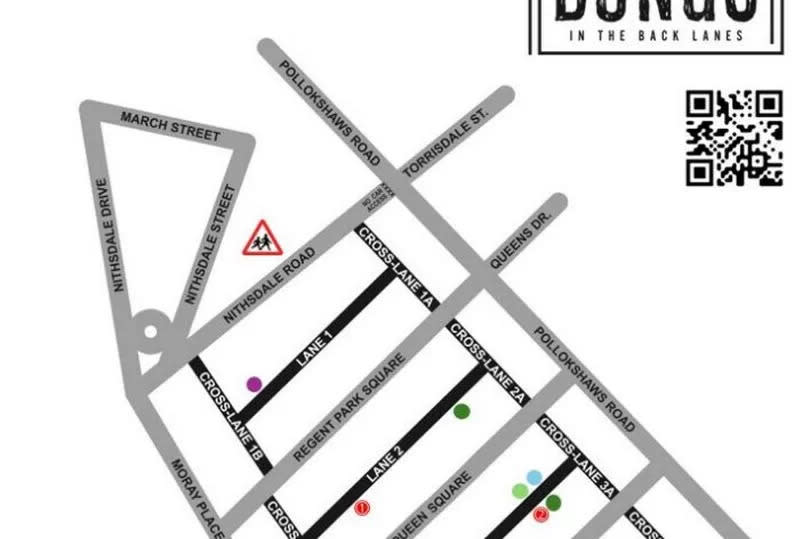 The map for Bungo in the Lanes