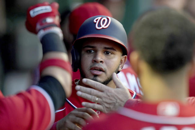 Abrams homers twice, Corbin pitches into the seventh as Nationals ease past  Pirates 6-2