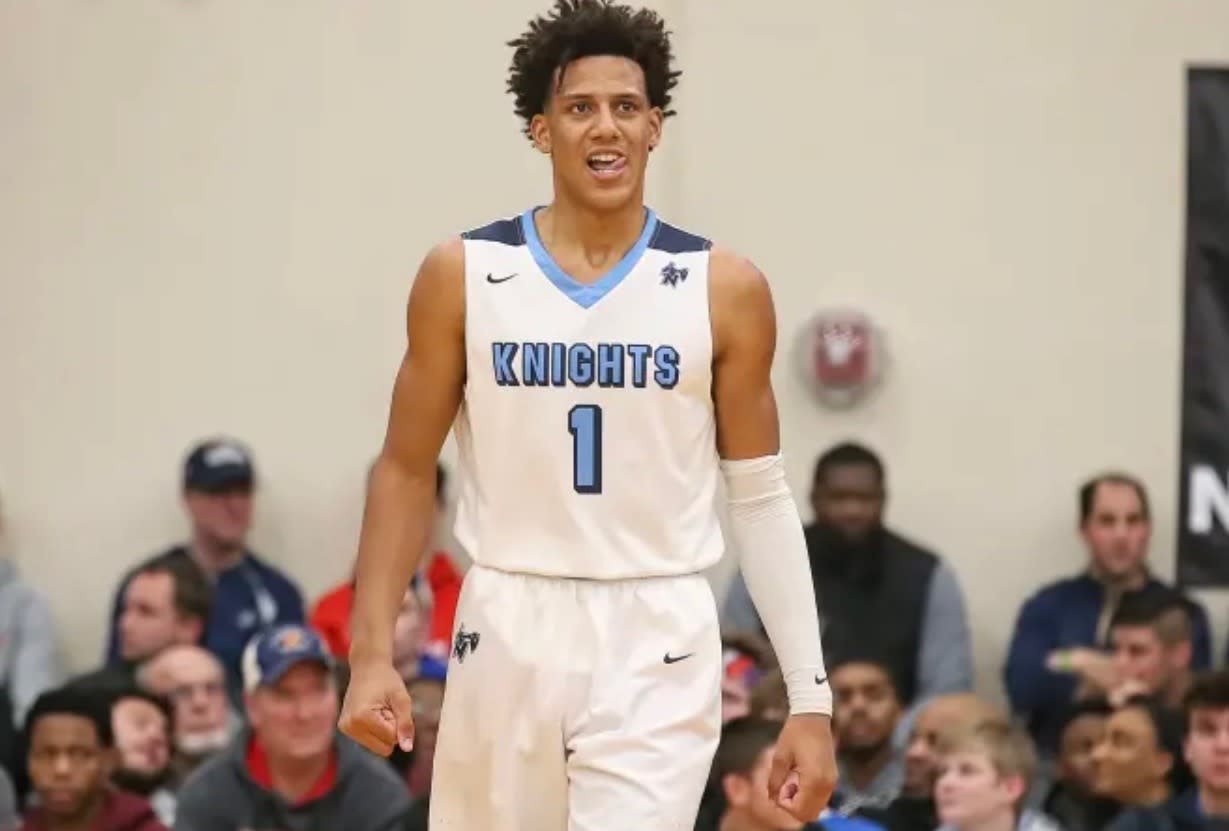 Jalen Johnson faced taunts of an image of his face covered in a black substance during a high school basketball game. (<span>Darren Lee/BadgerBlitz.com)</span>