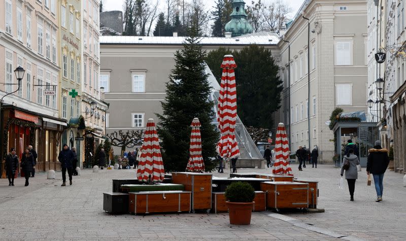 City of Salzburg during COVID-19 lockdown