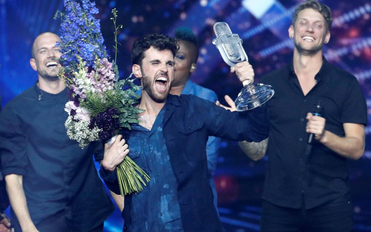 Duncan Laurence of the Netherlands takes the crown at the 2019 Eurovision Song Content in Tel Aviv, Israel - REUTERS
