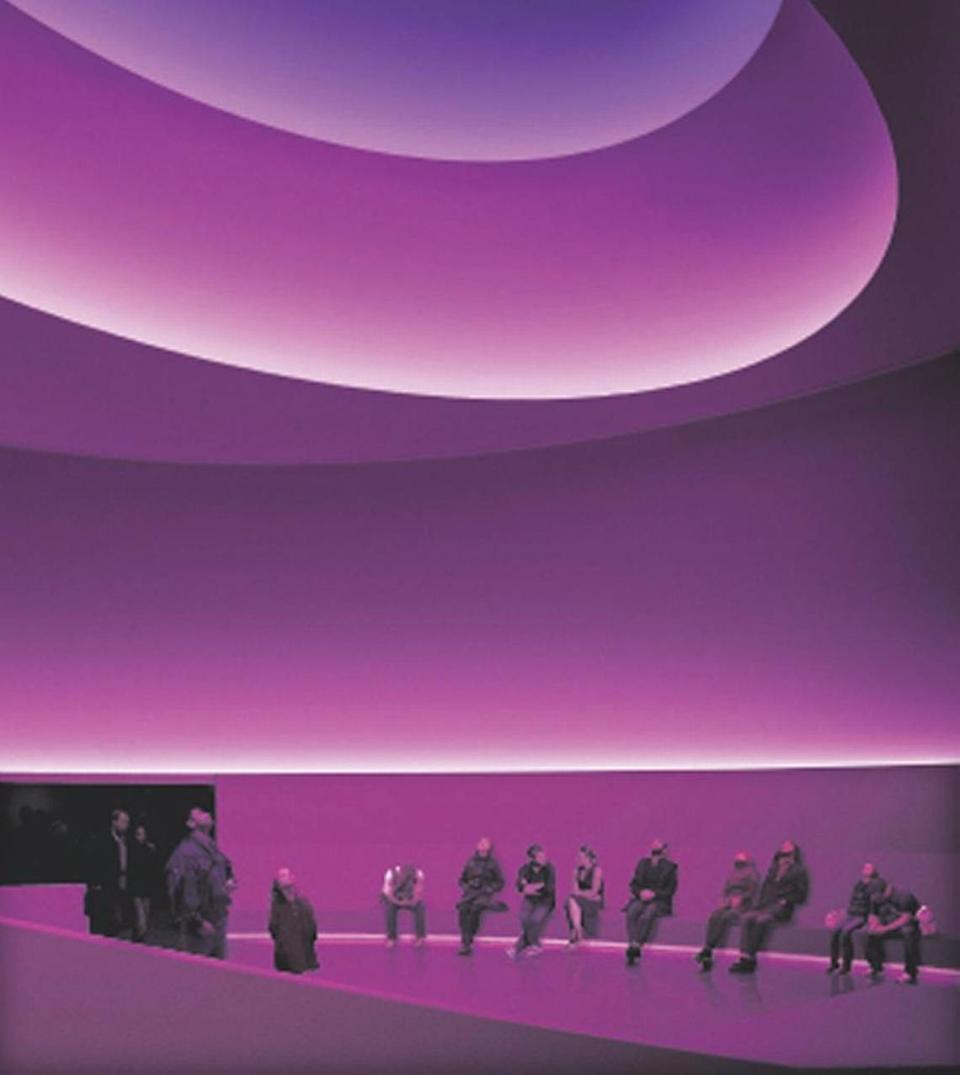 James Turrell’s “Aten Reign” light sculpture drew record crowds to New York’s Guggenheim Museum during its 2013 showing.