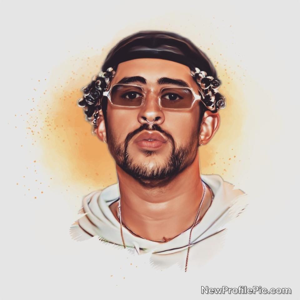 A cartoon version of Bad Bunny pulled from the previous photo