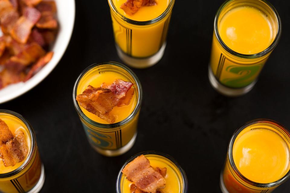 Butternut Squash Shooters with Bacon