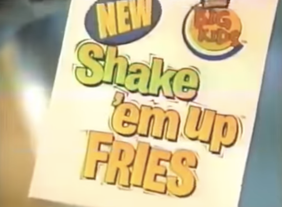 A 2002 ad for Burger King Shake 'Em Up Fries