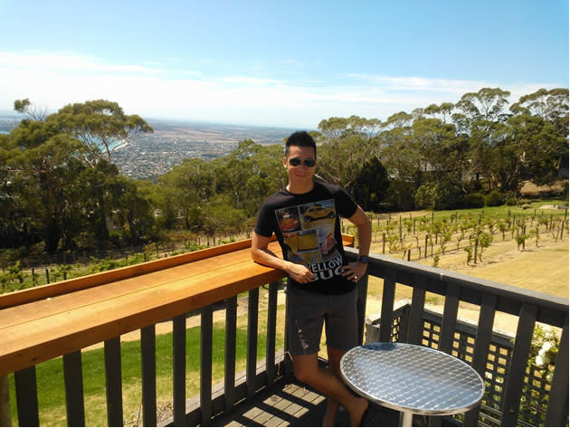 Joshua Tan tweeted this photo within the first few days he arrived in Melbourne (Twitter photo)