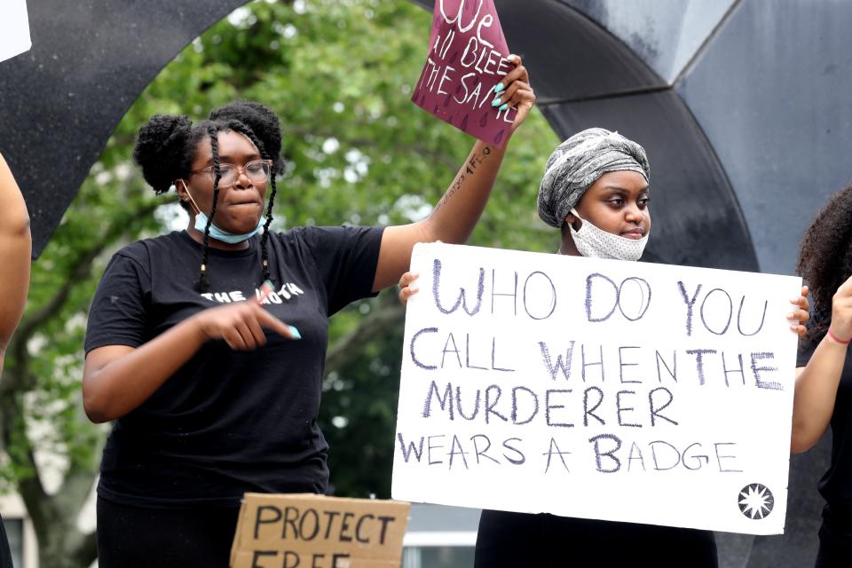 People nationwide are protesting the death of George Floyd, who died Monday while being restrained by Minneapolis police.