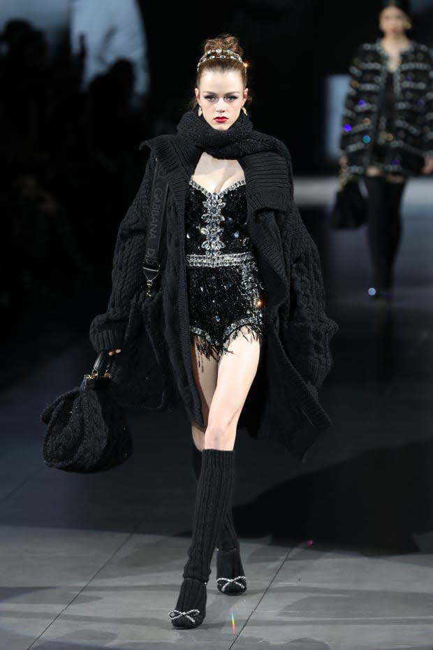 A look from the Dolce & Gabbana Fall 2020 show.