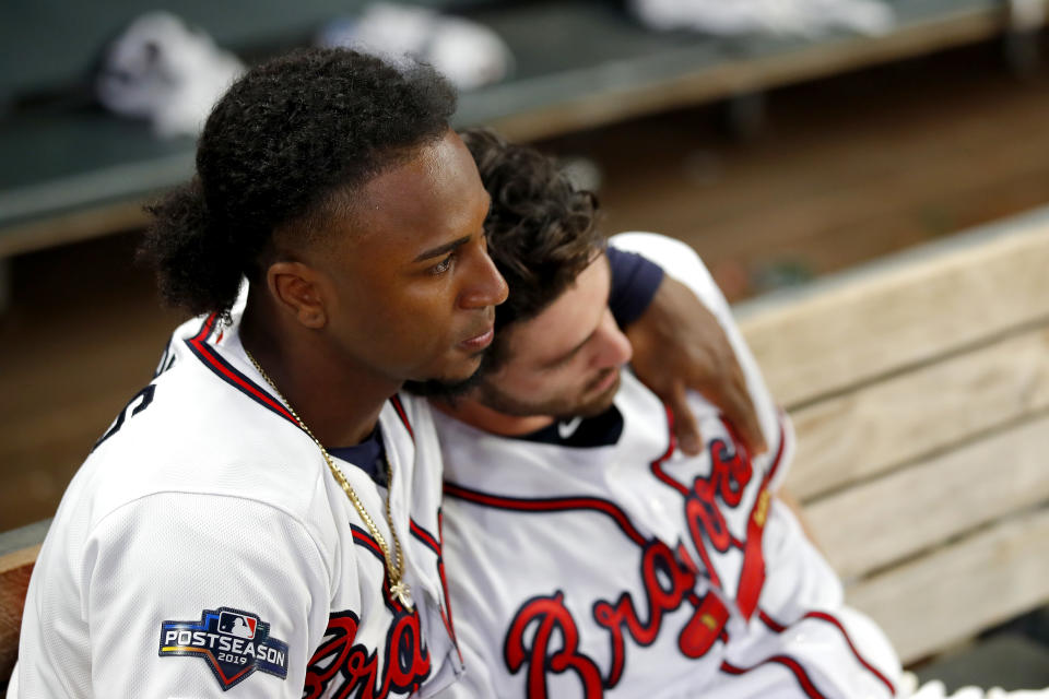 Ozzie Albies and Dansby Swanson know the end is near. (Getty)