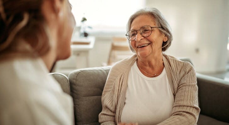 A retiree talks to her daughter. A study published in the Journal of Financial Planning suggests reverse mortgages can help retirees protect their portfolios from market dips and extend their savings.