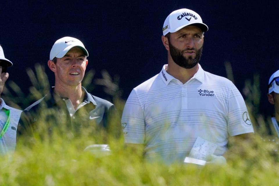 Rory McIlroy, left, and Jon Rahm, should both be on hand for next year’s PGA Championship in Louisville. McIlroy won the last edition of the PGA Championship that was played at Valhalla Golf Club, while Rahm represents a new generation of players who weren’t in the field for that 2014 event.