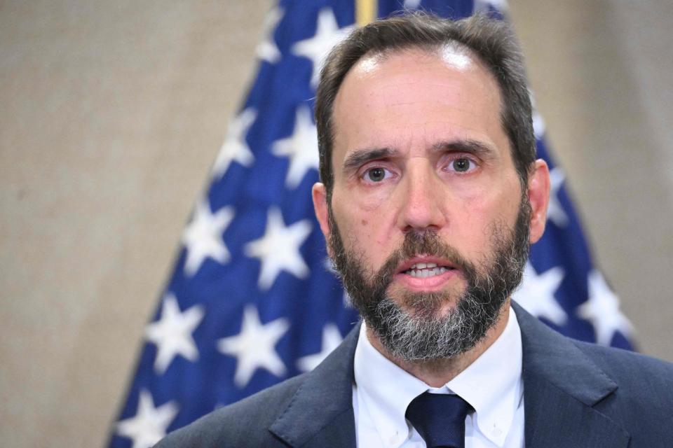 Special Counsel Jack Smith speaks to the press at the US Department of Justice in Washington, DC, on June 9, 2023, announcing the unsealing of the indictment against former President Donald Trump.