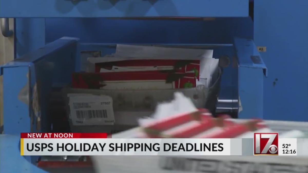 USPS Holiday shipping deadlines