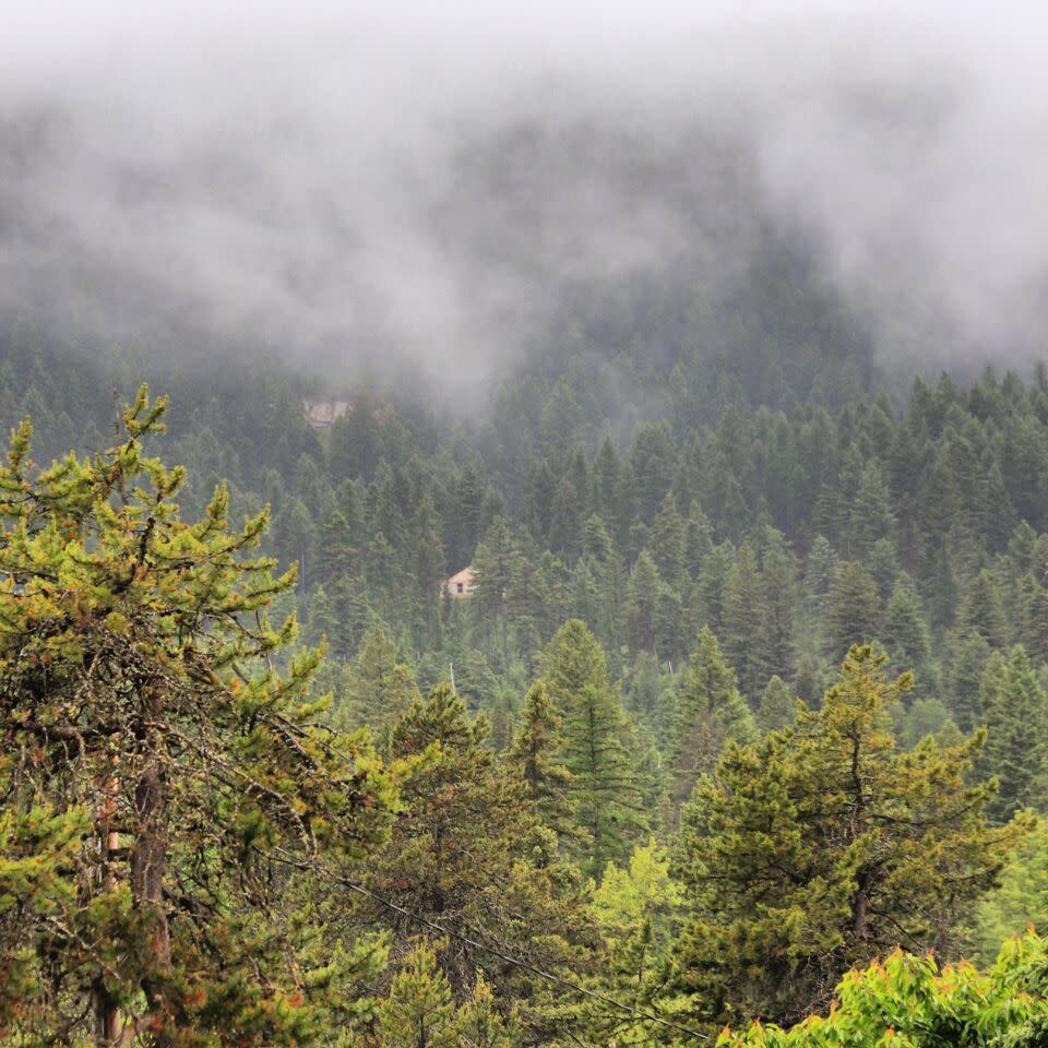 The Busbys’ off-the-grid yurt in Montana